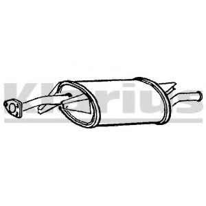 Глушитель выхлопных газов конечный KLARIUS 220613