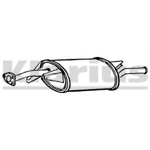 Глушитель выхлопных газов конечный KLARIUS 220614