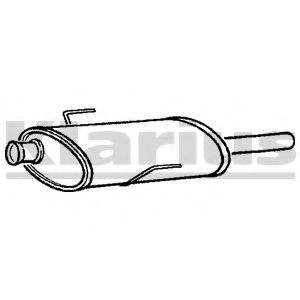 Средний глушитель выхлопных газов KLARIUS 220618