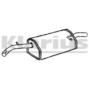 Глушитель выхлопных газов конечный KLARIUS 220627