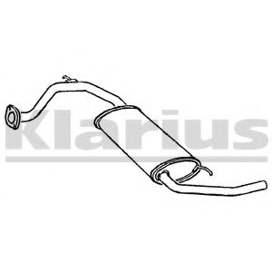 Глушитель выхлопных газов конечный KLARIUS 230182