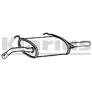 Глушитель выхлопных газов конечный KLARIUS 230382