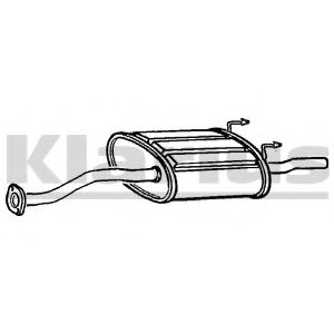 Глушитель выхлопных газов конечный KLARIUS 230541