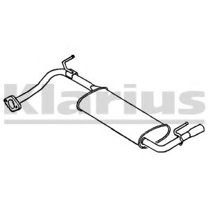 Глушитель выхлопных газов конечный KLARIUS 230588