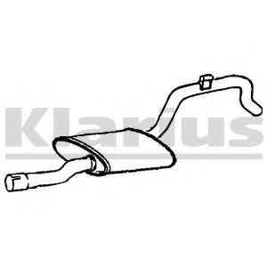 Средний глушитель выхлопных газов KLARIUS 240146