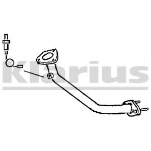 Труба выхлопного газа KLARIUS 301088