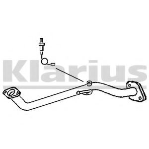 Труба выхлопного газа KLARIUS 142720