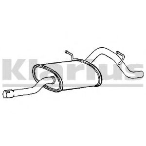 Глушитель выхлопных газов конечный KLARIUS 250617