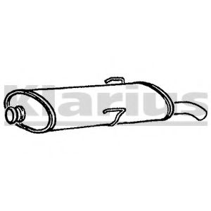 Глушитель выхлопных газов конечный KLARIUS 210656