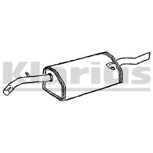 Глушитель выхлопных газов конечный KLARIUS 230716