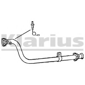 Труба выхлопного газа KLARIUS 301466