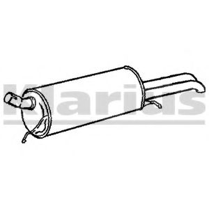 Глушитель выхлопных газов конечный KLARIUS AU316W