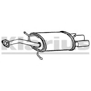 Глушитель выхлопных газов конечный KLARIUS CL267P