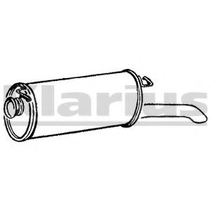 Глушитель выхлопных газов конечный KLARIUS CN313G