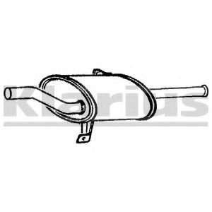 Глушитель выхлопных газов конечный WALKER 18401