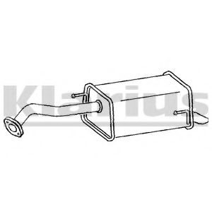 Глушитель выхлопных газов конечный KLARIUS DN547D