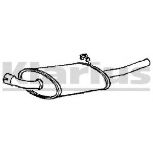 Глушитель выхлопных газов конечный KLARIUS FD764G