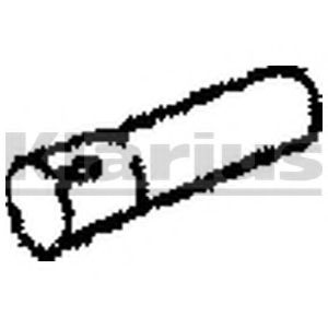 Труба выхлопного газа WALKER 12332