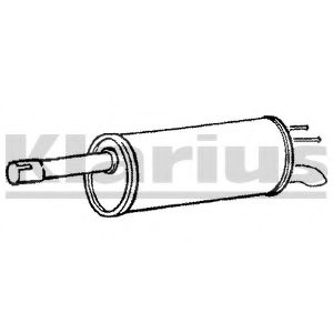 Глушитель выхлопных газов конечный KLARIUS FT744T