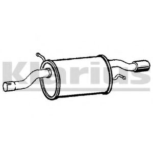Глушитель выхлопных газов конечный KLARIUS FT824B