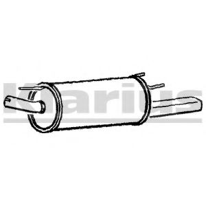 Глушитель выхлопных газов конечный KLARIUS GM261T