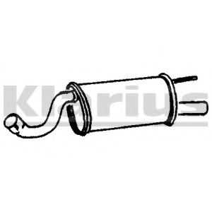 Глушитель выхлопных газов конечный WALKER 13138