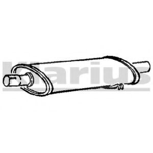 Средний глушитель выхлопных газов KLARIUS LA115L