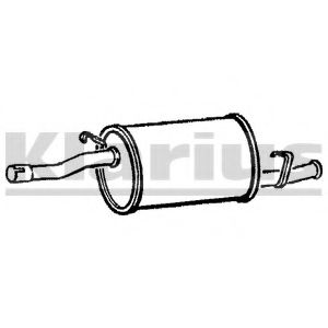 Глушитель выхлопных газов конечный WALKER 19492