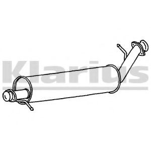 Средний глушитель выхлопных газов KLARIUS LR163H