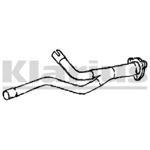 Труба выхлопного газа WALKER 13147