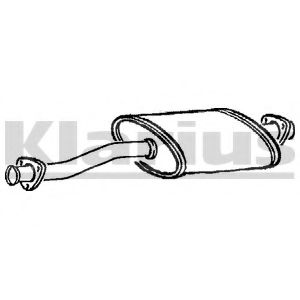 Средний глушитель выхлопных газов KLARIUS LR98D