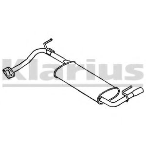 Глушитель выхлопных газов конечный KLARIUS MA238X