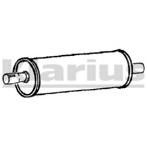 Средний глушитель выхлопных газов KLARIUS MZ39E