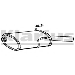 Глушитель выхлопных газов конечный KLARIUS PG519J