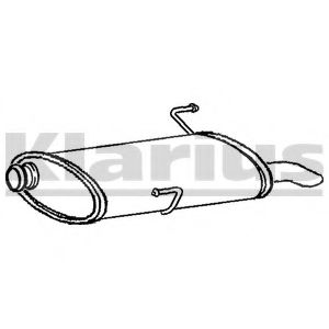 Глушитель выхлопных газов конечный KLARIUS PG710D