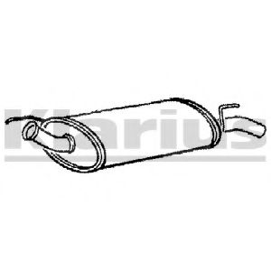 Глушитель выхлопных газов конечный KLARIUS RN316L