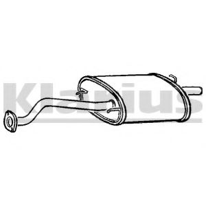 Глушитель выхлопных газов конечный KLARIUS RR170V