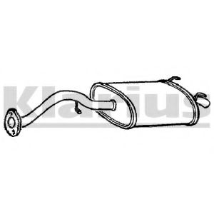 Глушитель выхлопных газов конечный KLARIUS RR255V