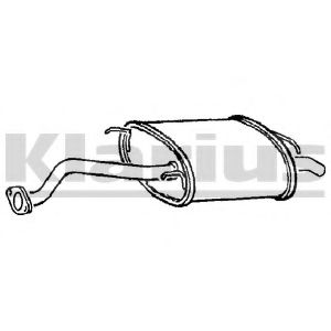 Глушитель выхлопных газов конечный KLARIUS RR322W