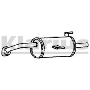 Глушитель выхлопных газов конечный WALKER 15700