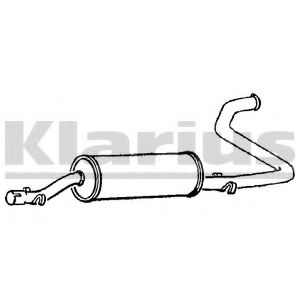Глушитель выхлопных газов конечный KLARIUS TB40G