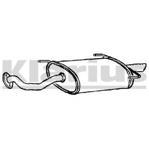 Глушитель выхлопных газов конечный KLARIUS TY465D