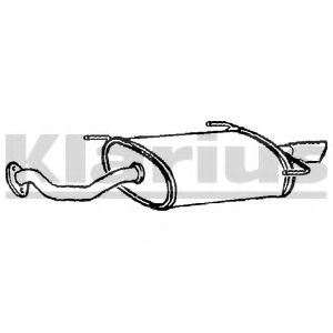 Глушитель выхлопных газов конечный KLARIUS TY467B