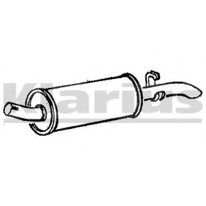 Глушитель выхлопных газов конечный KLARIUS VL300B