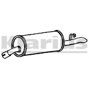 Глушитель выхлопных газов конечный KLARIUS VL427M