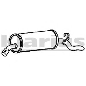 Глушитель выхлопных газов конечный KLARIUS VL524W