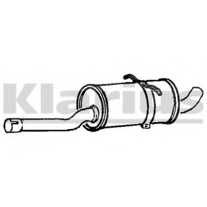 Средний глушитель выхлопных газов KLARIUS VO193W