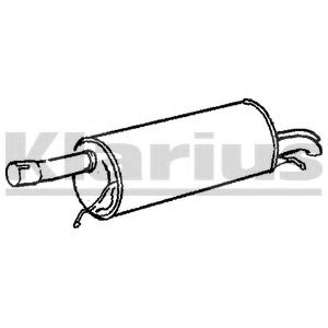 Глушитель выхлопных газов конечный KLARIUS VW470V