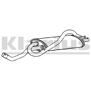 Глушитель выхлопных газов конечный KLARIUS 230826