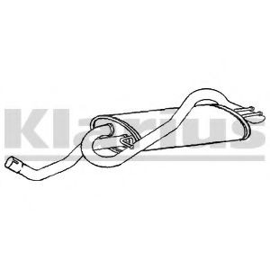 Глушитель выхлопных газов конечный KLARIUS FT772C